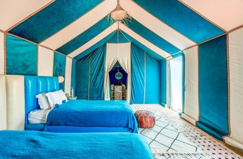 Deluxe-Zelt, Blick auf die Wüste