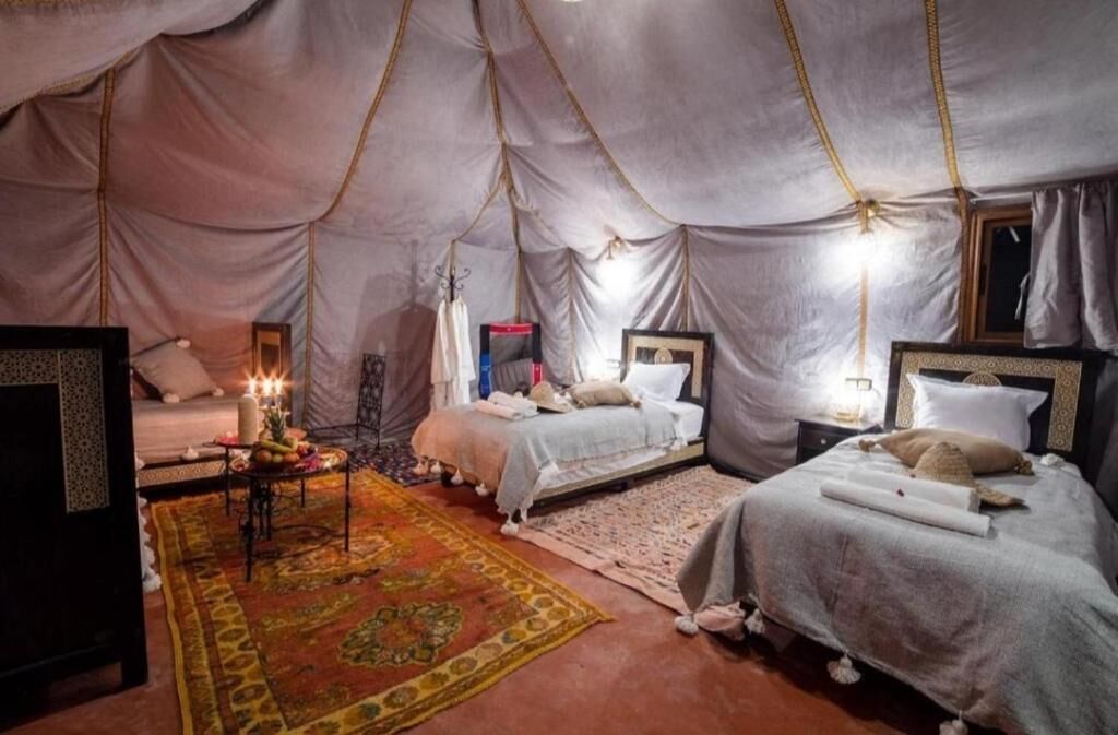 Deluxe-Zelt, Balkon, Blick auf die Wüste