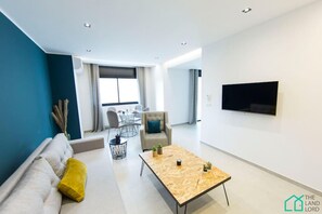 Living area - Sunset 202 Luxury with gym club in Lac 1 (Tunis)