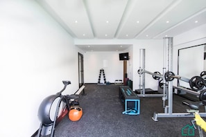 Fitness facility - SUNSET 203: Luxury apt with Gym in Lac1 (Tunis)