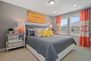 Desk, iron/ironing board, free WiFi, bed sheets - Stunning 4Bd Sleeps9 w Jacuzzi Close to Disney   Compass Bay 5113 (Kissimmee)
