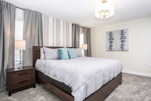 Desk, iron/ironing board, free WiFi, bed sheets - Sanitized  Gorgeous Family Getaway 4Bd Home w  Pool Close to Disney 4983 (Kissimmee)