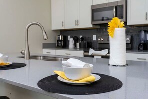 Fridge, microwave, oven, stovetop - Charming 4Bd w  Pool   Storey Lake Resort Orlando 4861 (Kissimmee)