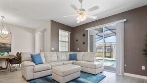 TV, DVD player, stereo, offices - Four Bedroom Close to Disney w  Screened Pool  StoreyLake 4910 (Kissimmee)
