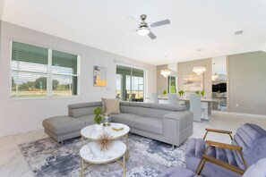TV, DVD player, stereo, offices - Joyful 8Bd Single Family w Pool  Champions Gate 9262 (Davenport)
