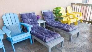 Apartment, 2 Bedrooms | Terrace/patio - Direct Bayfront Sunsets - Boat Docks - Pool - Fish 2 Bedroom Apts (South Padre Island)