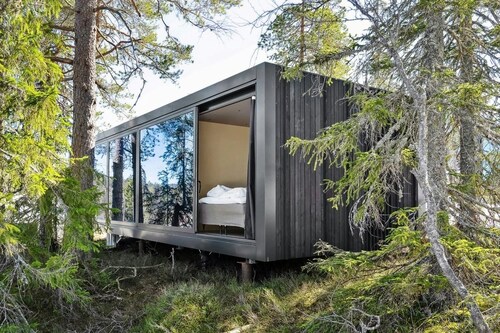 Unique, Modern Cabin Designed by Snøhetta, Located at Blefjell