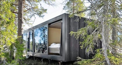 Unique, Modern Cabin Designed by Snøhetta, Located at Blefjell