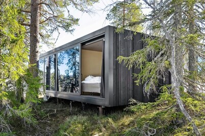 Unique, Modern Cabin Designed by Snøhetta, Located at Blefjell