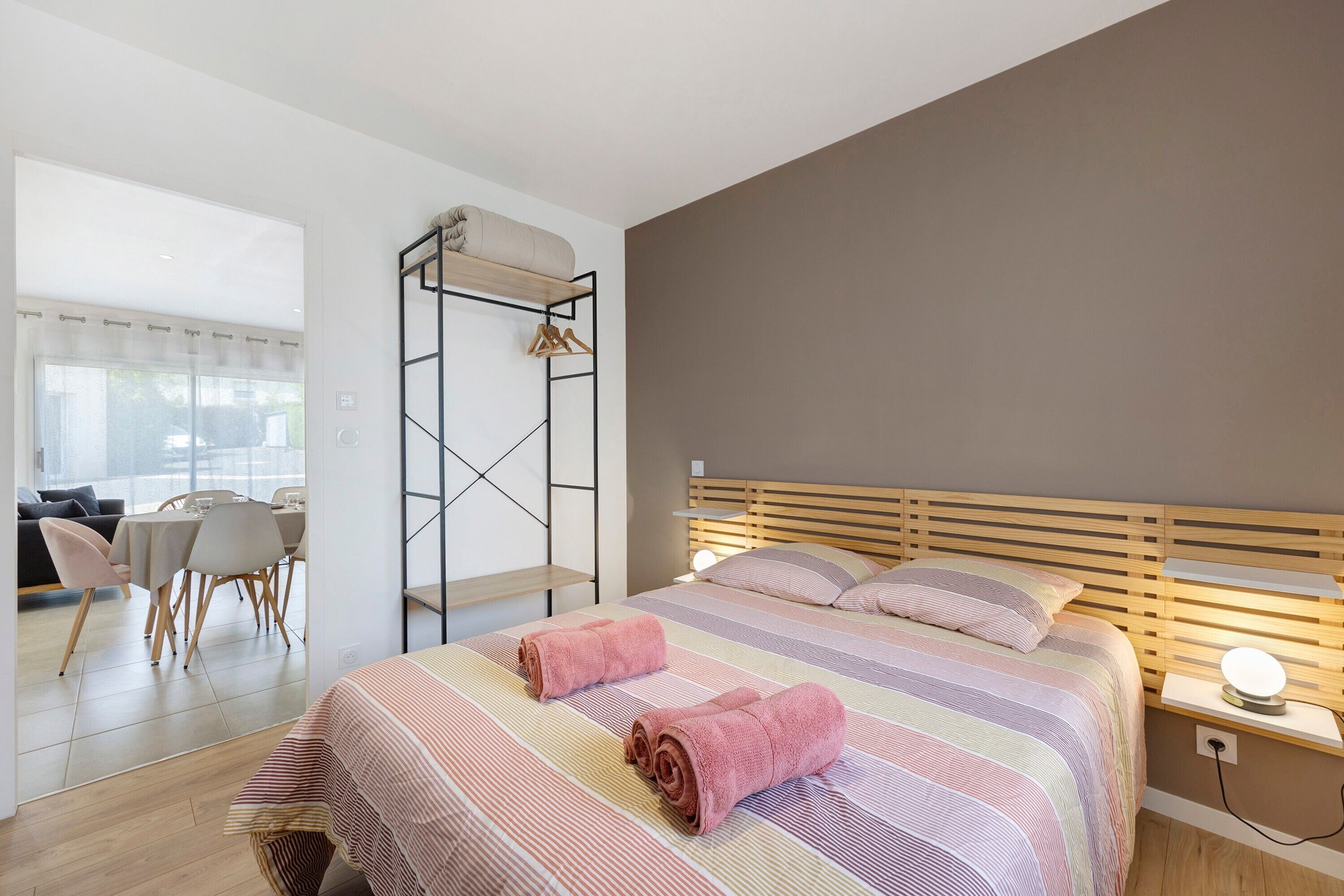 2 chambres, fer et planche à repasser, Wi-Fi