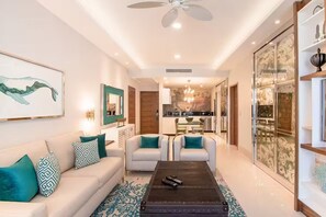 Living area - Luxury 2BR Suite at Garza Blanca Cabo Prime Thanksgiving Week (Cabo San Lucas)
