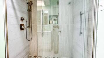 Hair dryer, towels