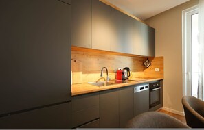 Private kitchen - Sanpietro Vacation Apartment 007 (Plazhi San Pietro)