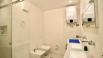 Hair dryer, towels