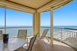 Outdoor dining - NEW LISTING! Welcome to Beach Colony West 15C, Freshly Updated with Gulf Front V (Perdido Key)