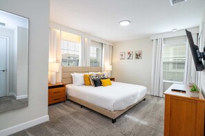 Desk, iron/ironing board, free WiFi, bed sheets - Vibrant 5Bd w Private Pool   Waterpark at Storey Lake 4811M (Kissimmee)