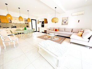 Living area - Residence Jannet 2 Luxury Seaside 3 bedrooms (Mrezga)