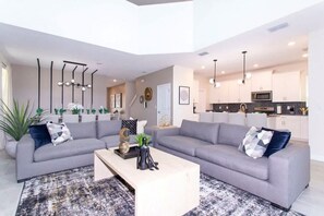 TV, DVD player, stereo, offices - Family 5BD Spa  Pool   Game Loft   Near Disney (Kissimmee)