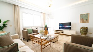 Living area - Havre de paix: Apt en plein centre de la Marsa (Marsa)