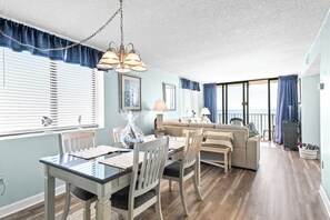 Smart TV, books - Seashells & Sand Traps
Oceanfront 2BR Condo - Stunning Views & Steps to Beach (Myrtle Beach)
