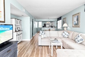 Smart TV, books - Seashells & Sand Traps
Oceanfront 2BR Condo - Stunning Views & Steps to Beach (Myrtle Beach)