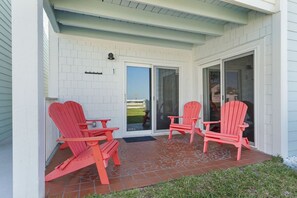 Terrace/patio - Steps to the Beach with Ocean View-2beds/2baths (Miramar Beach)