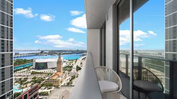 City-Apartment, Stadtblick | Balkon
