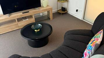 City Apartment, Balcony | Living area