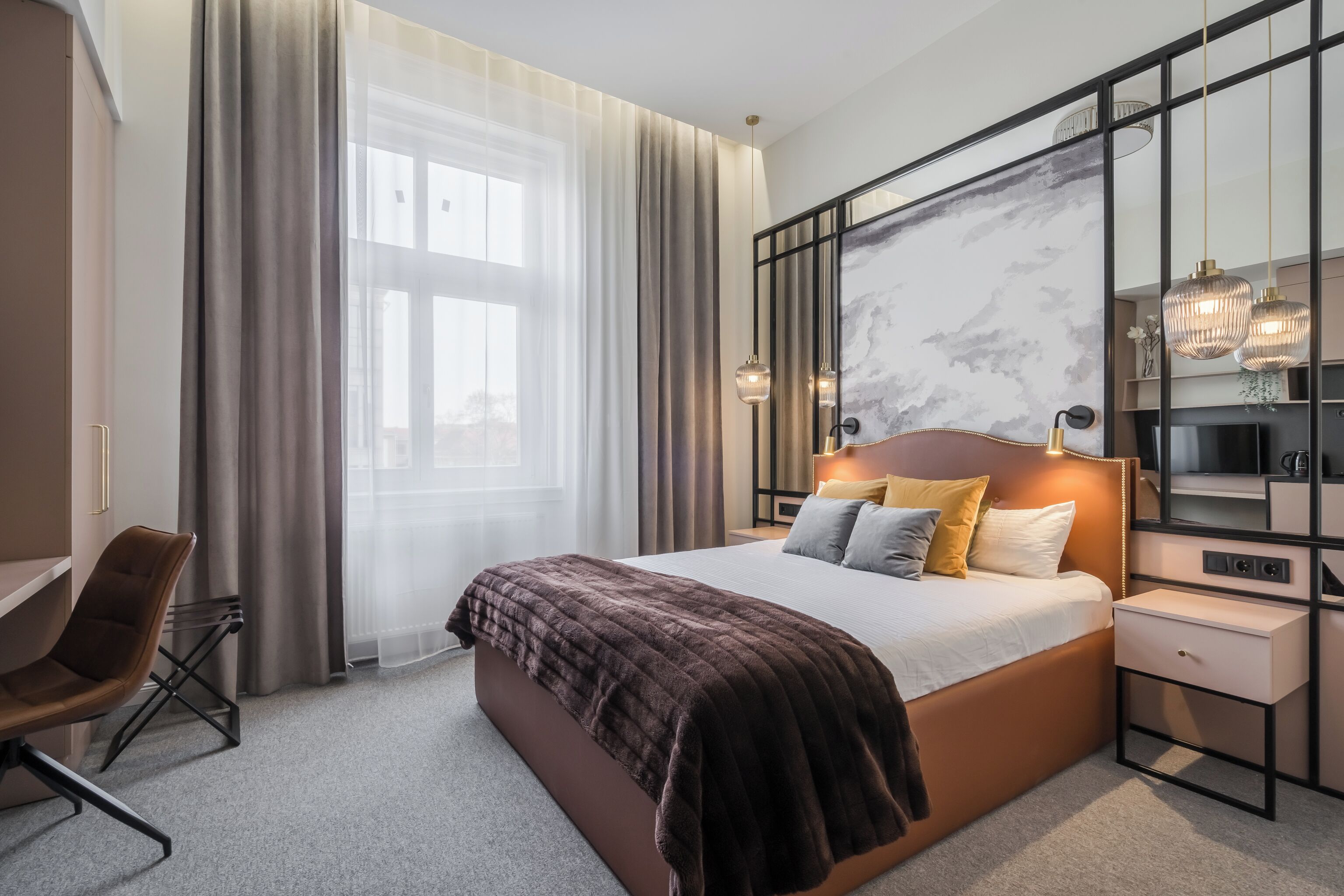 Deluxe tweepersoonskamer, uitzicht op stad