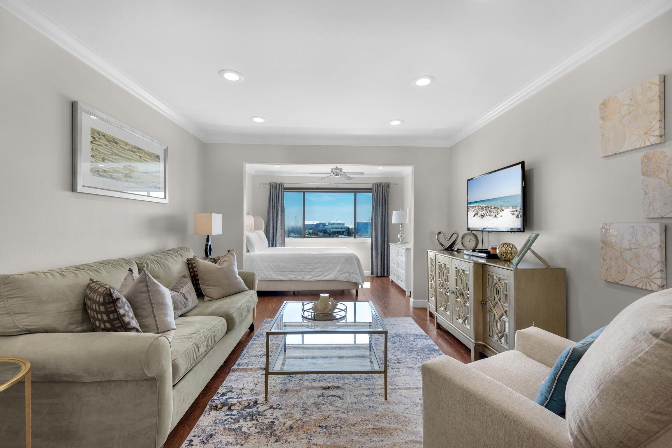 شقة - سرير كبير مع أريكة سرير (Sunset Harbor Palms 2-304)