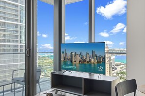 Design Apartment, 2 Bedrooms, City View | Living area - 501 First Bayfront (Miami)