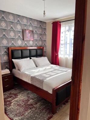 1 bedroom, iron/ironing board, WiFi, bed sheets - Cozy & Stylish one bedroom with a balcony (Ruiru)
