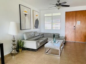 Living area - Family-Friendly Palmas del Mar Villa: 3BR w/ Pool, Views, Wi-Fi (Humacao)