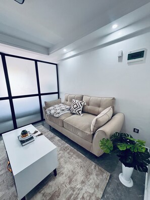 Living area - Casa Burgundy

GYM|Fast WI-FI| Peaceful environment (Nairobi)