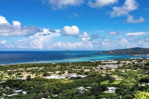 Aerial view - Casa de Vista Villa with spectacular views of the Caribbean Sea and Buck Island (Christiansted)