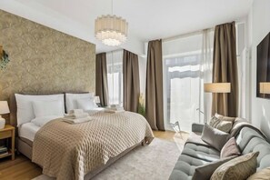 2 slaapkamers, een strijkplank/strijkijzer, wifi, beddengoed