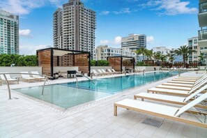 Outdoor pool, a heated pool - Luxury Yacht on Las Olas Riverwalk, Full Resort & Spa Access, downtown Location (Fort Lauderdale)