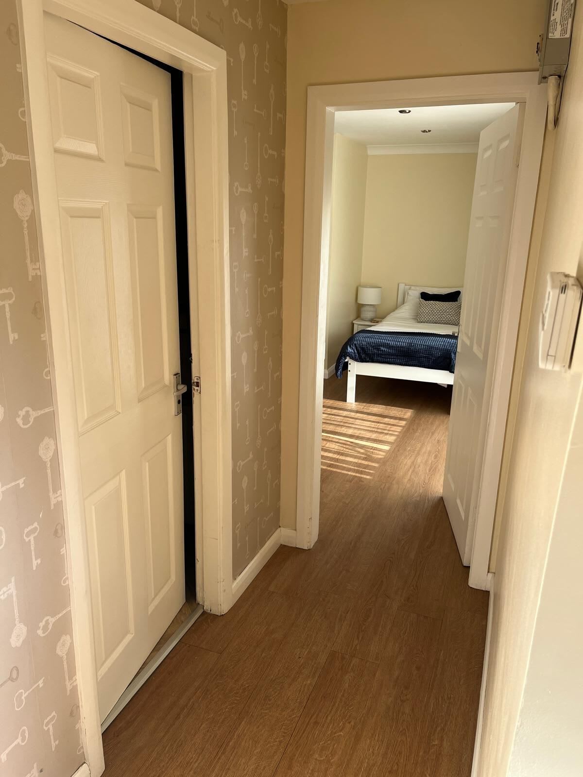 2 bedrooms, iron/ironing board, travel cot, WiFi