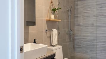 Shower, hair dryer