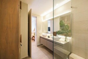 Shower, hair dryer