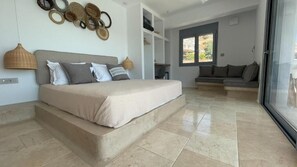 Deluxe Double Room, Balcony, Sea View | Frette Italian sheets, premium bedding, minibar, in-room safe - Anavalos (North Kynouria)