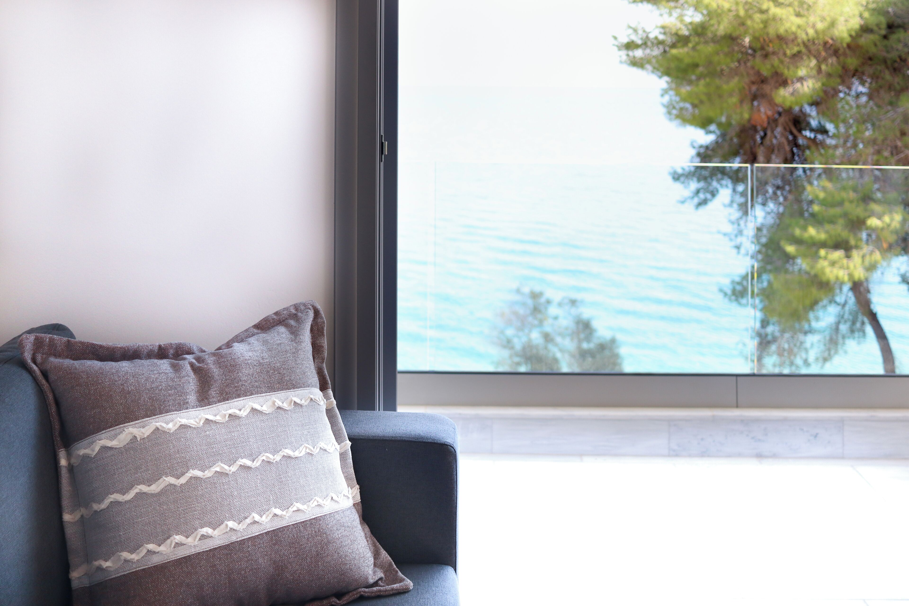 Chambre Quadruple Familiale, balcon, vue mer