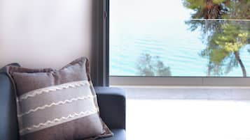 Habitación cuádruple familiar, balcón, vistas al mar