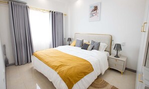 Apartment, Garden View | Blackout drapes, soundproofing, iron/ironing board, free WiFi - Valyron Homes (Accra)