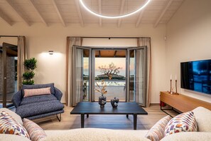 Living area - Villa Terrissa, Divine Sea Views, Private Pool, Furnished Terrace, Kefalonia (Kefalonia)