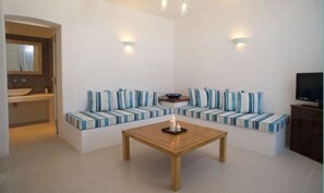 Living area - Villa Altairia, Divine Sea Views, Private Pool, Furnished Terrace, Santorini (Santorini)