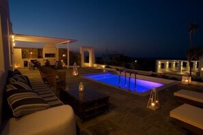 Terrace/patio - Villa Helionis, Divine Sea Views, Private Plunge Pool, Furnished Terrace,. (Santorini)