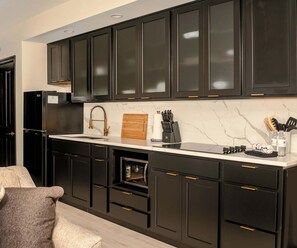 Condo, 1 Queen Bed with Sofa bed, Fireplace (Poolside at Hayloft) | Private kitchen - Poolside at Hayloft Lodge (Lake Geneva)