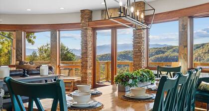 5B 4B Luxe Cabin w Hot Tub Firepit Game Room