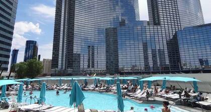 Vdara 50th Floor Fountain + Sphere View